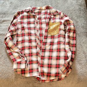Sequin Flannel